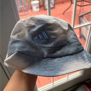 adidas Women's Light Blue Tie-Dye Bucket Hat